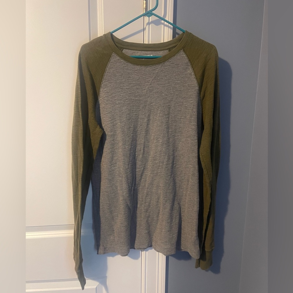 Men’s Large Arizona long sleeve tshirt green and gray
